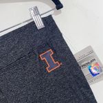 Illinois Illini legging cinch ruched hem Capri small stretch charcoal gray black Photo 1