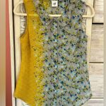 CAbi Offsides Floral Print Sheer Sleeveless feminine Blouse, style #5221. Xs Photo 2