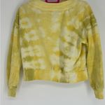 Anthropologie  Pilcro Cropped Tie Dye Yellow Crewneck Sweatshirt Photo 8