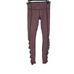 Lululemon Turn Around Tight Leggings in Heathered Bordeaux Drama Size 6 Photo 2