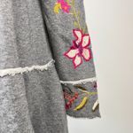 Johnny Was NWOT  Acacia Floral Embroidered Full Zip Tiered Hoodie Sweatshirt S Photo 8