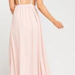 Show Me Your Mumu  Amanda Maxi Bridesmaid Dress in Dusty Blush Crisp Size L NWT Photo 1