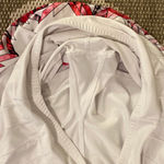 Lucky in love white tennis skirt with geometric trim, size large Photo 3