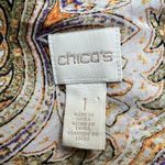 Chico's Chico’s‎ Mirrored Beauty Laced Up Tunic Top Size 1 Photo 8