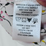 Pleione NORDSTORM cap sleeve floral wildflower print blouse size large Photo 5