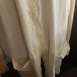 Norma Kamali Cream Button-Up Cardigan Photo 2