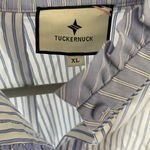 Tuckernuck  Blue and White Striped Blouse Photo 2