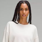 Lululemon Softstreme Oversized Cropped Bone Crewneck 10 Photo 5