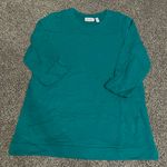 New Denim & Co Essentials Jade Green 3/4 Sleeve Top MP Size undefined Photo 0