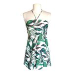 ANDIE NWT Waikiki Coverup Ruched Gathering Halter Bandeau Dress Tropical Prt XS Photo 1