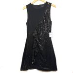 Laundry by Shelli Segal NWT Laundry Shelli Segal 8 Black Sequin Sleeveless Minidress Cocktail Party Sexy Photo 3