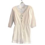 Anthropologie Lilka White Eyelet Romper Photo 3