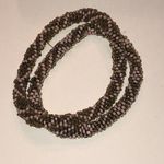 Elegant Green and White Beaded Roll On Bracelet Set Photo 3