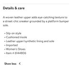 Marc Fisher Black and White Woven Sneakers Photo 3