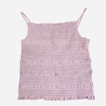 H&M  lavender Purple Tiered Ruched Tank Top Photo 3