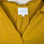 Sundays  cotton Yellow Button-Up Top Photo 1