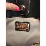Valentino Milano Black Leather Tote Bag Rose Gold Hardware Photo 5