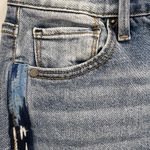 Driftwood High Rise Skinny Ankle Jeans Light Indigo Ikat Embroidered Size 26x28 Photo 11