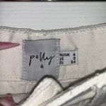Princess Polly  White Dola Denim Shorts Photo 3