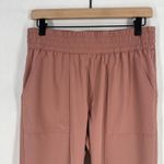 Stitch Star Ankle Pants Womens S Pink Stretch High Rise Tapered Leg Athletic Photo 2