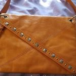 Hobo International Zander Asymmetrical Fold Over Shoulder Bag w/Studs, Tangerine Orange Photo 0