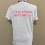 Boohoo White Swipe Right Graphic Large Tee Photo 5