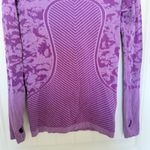 Lululemon Swiftly Tech Long Sleeve Purple Top Shirt Size 4 Yoga Athletic Photo 9