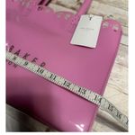 Ted Baker  Icon Tote Bag Pink Metallic Bow Detail Coquette Plastic Cut-Out NWT Photo 8