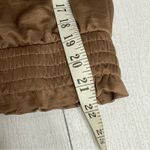 OLIVIA GREY Taupe Brown Gathered Bomber Jacket Chic & Cozy Size Small Photo 2