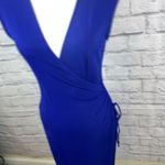 Laundry by Shelli Segal  NWT Flattering Stretch  Ruched Wrap Dress Size 6 Photo 9