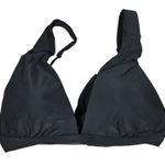 Aerie  Black Triangle Bikini Swim Top L G Tie Back Adjustable Straps Photo 0