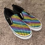 Vans  Asher rainbow mini check slip on shoes Photo 2