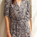 Amanda Uprichard  Annika Snake Print Romper Photo 0