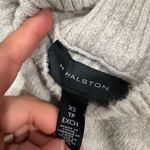 H by Halston  Women's Blue and Gray Striped Sweater Photo 8