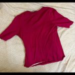 Jones Wear MD  magenta pink white wrap knot top Photo 1