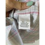 UNTUCKit Cotton Plaid Long Sleeve Button Down Blouse Top Pink Blue Size 12 NEW Photo 5