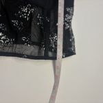 Victoria's Secret  Metallic Black And Silver Floral Bustier Corset Size 32C Photo 9