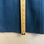 Tulle Coat Womens Large Teal Blue Wool Blend Single Breasted Lined Pockets Photo 9