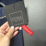 Mac Duggal NWT  2630 Plunge Neck Puff Sleeve Cut Out Gown Navy 4 Photo 6