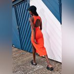 Free People FP Movement So Simple Dress in Cherry Tomato Red Orange Size Small Photo 1