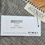 Audrey 3+1  | NWT Olive and Cream Striped Bell Sleeve Wrap Dress | Small Photo 6