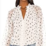 Tularosa  Andora Blouse in Black & White Polka Dot Small Photo 0