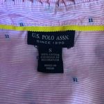 U.S. Polo Assn. Vintage Y2K Top Pink Striped Cotton Size Small Photo 11