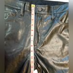 Gap  Black Faux Leather High Rise Vintage Slim Pants Photo 7