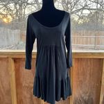 Lucky Brand  Women's Black Pleated Scoop Neck Mini Dress Size S. NEW Photo 2