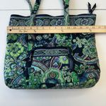 Vera Bradley  Tote Bag‎ Quilted Floral Lightweight Travel Carry On Green Photo 7
