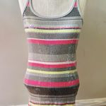 Armani Exchange A|X Women’s Sequin Tank Top 90s Y2K Multicolor Gray Pink Size M Photo 0