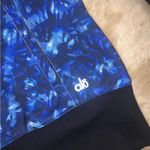 Alo Yoga  blue black printed flow hoodie S athletic activewear full zip winter Photo 1