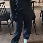 SKIMS  Black Cotton Fleece Joggers S Photo 0