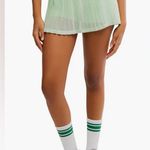 NWOT Free People Movement Rally Ruffle Mini Skirt sz M/L Green Photo 4